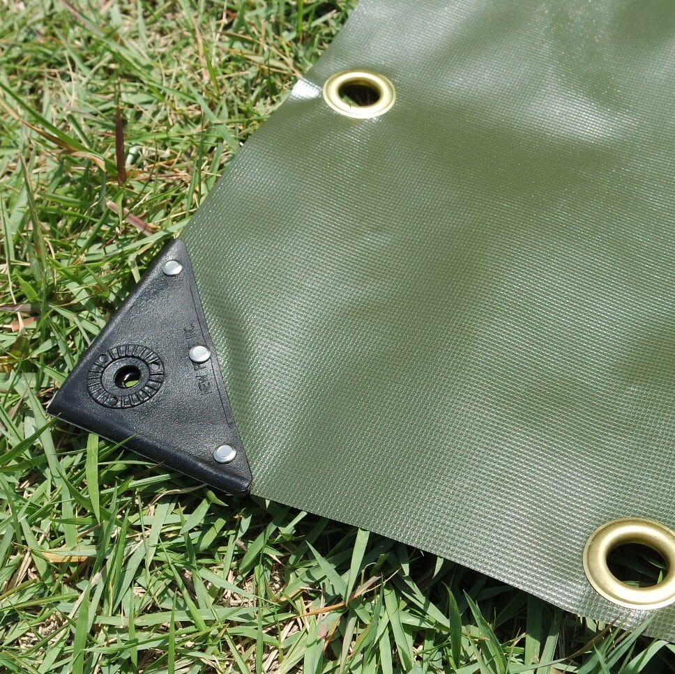 Green PVC tarp
