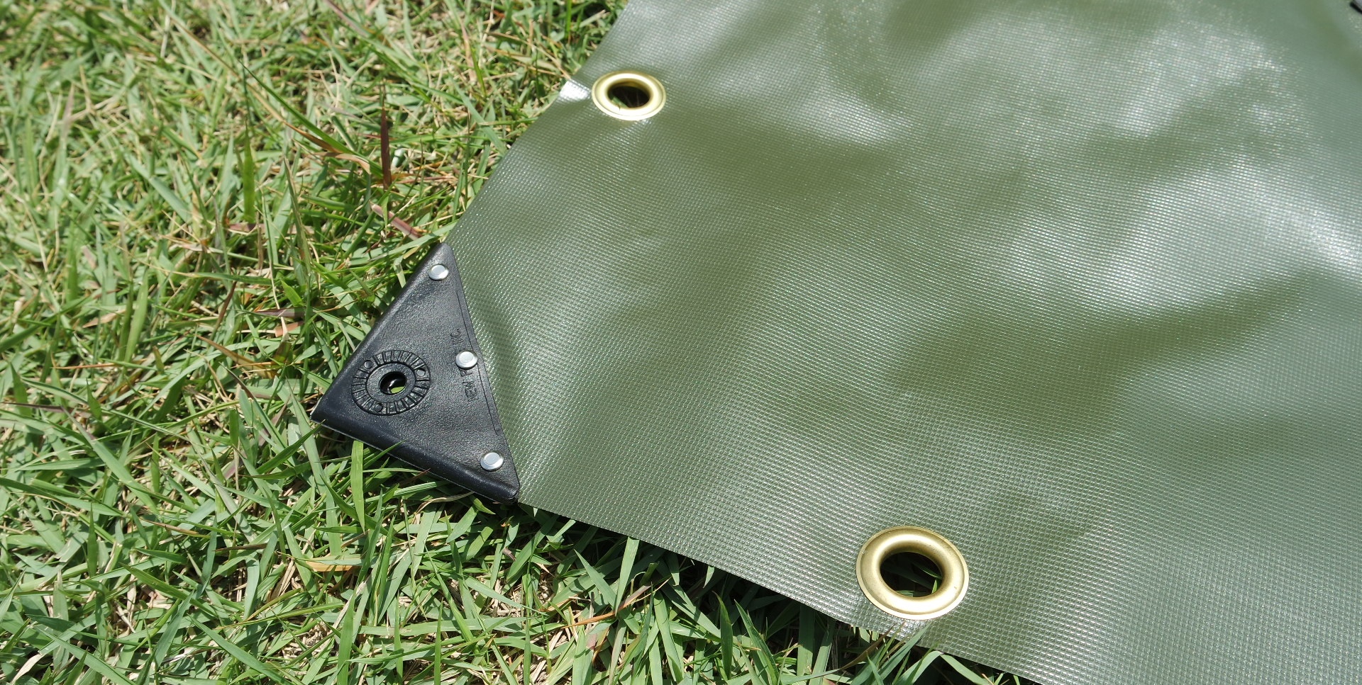 Green PVC tarp