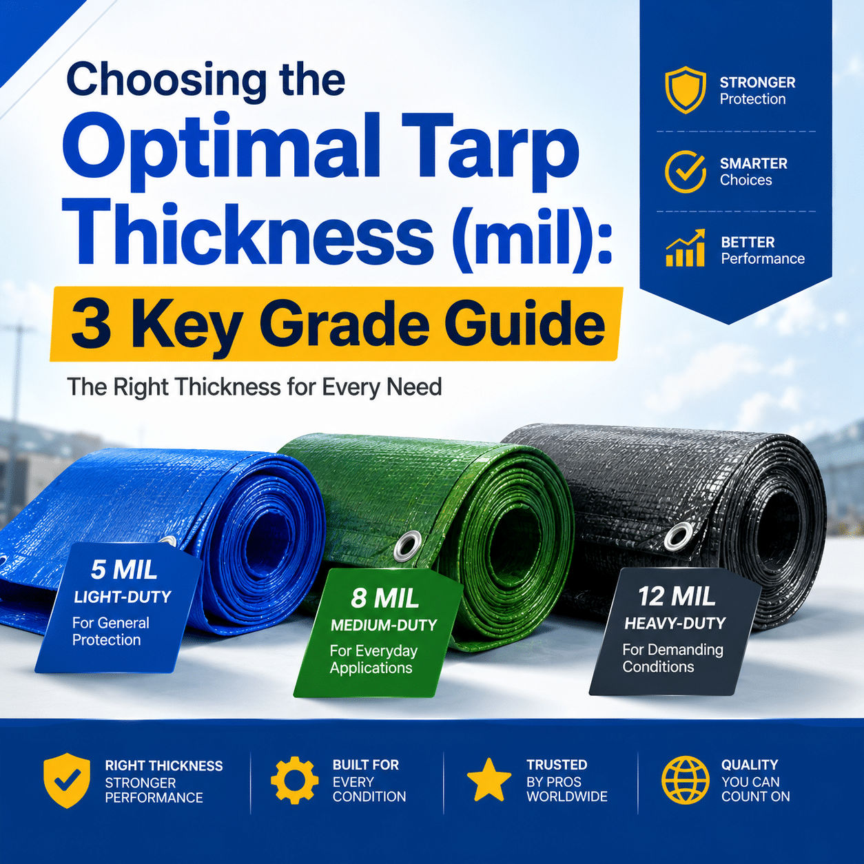 Choosing the Optimal Tarp Thickness