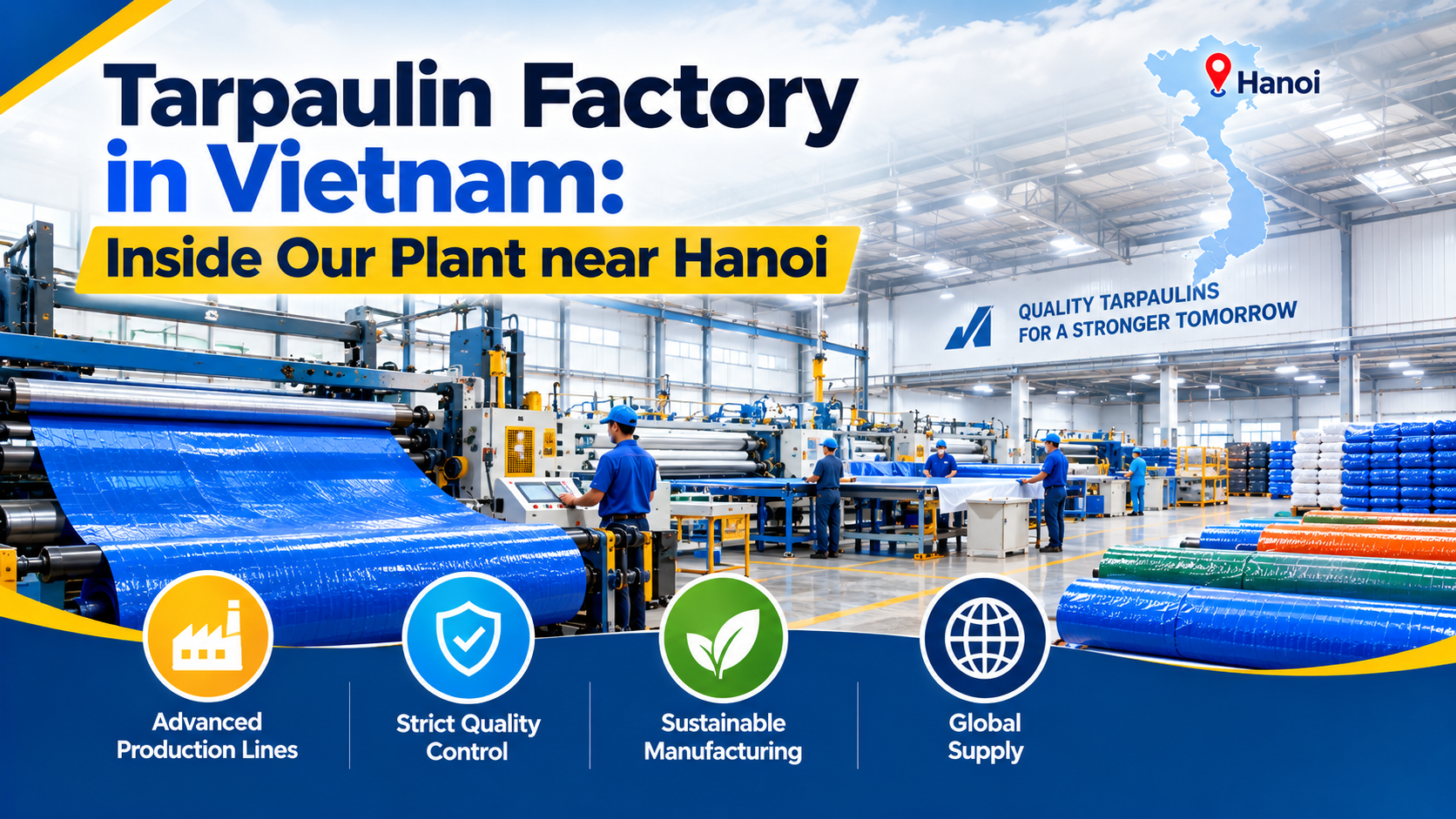 Tarpaulin Factory in Vietnam: Inside Our Plant near Hanoi